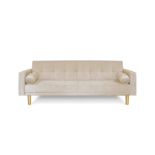 Sofá cama 3 cuerpos 215x80 cm Detroit en pana beige Fullconfort SKU: SOFCAMDETPANBEI_0000000073