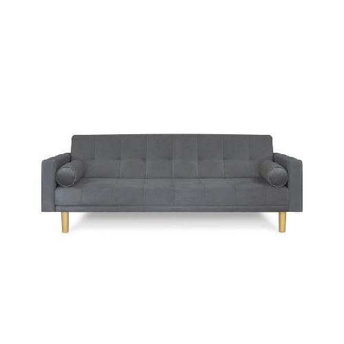 Sofá cama 3 cuerpos 215x80 cm Detroit en pana gris oscuro Fullconfort SKU: SOFCAMDETPANGRIOSC_0000000073