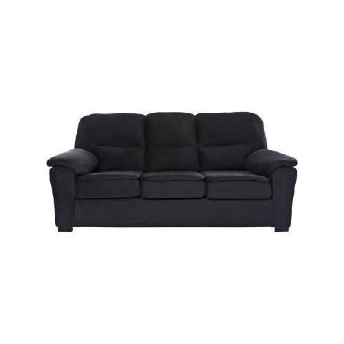 Sillón Nevada 3 cuerpos de pana negro Full Confort SKU: NEV210PANNEG_0000000073