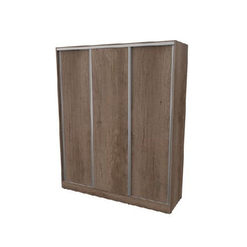 Placard 3 puertas corredizas 1.80 mts. Nebraska gris Mosconi SKU: 57123_0000000013