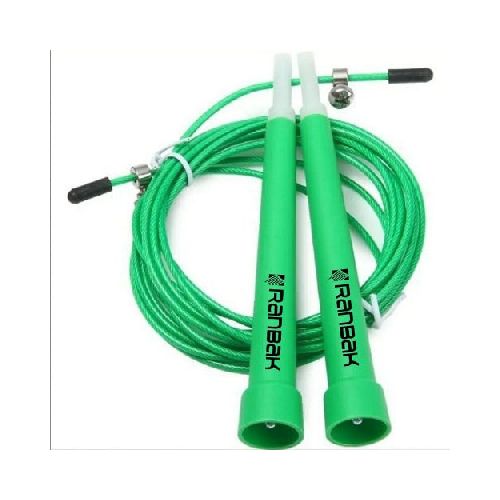 Soga saltar de cable crossfit/fitness Ranbak 738 verde SKU: RAN738Verde_0000000076