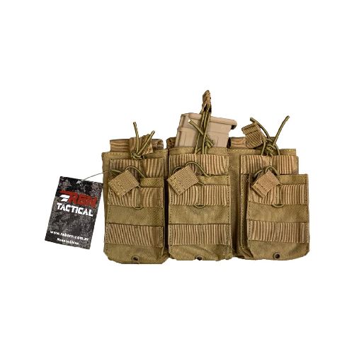 PORTA CARGADOR TRIPLE M4 RBN TACTICAL TAN - Triestina  