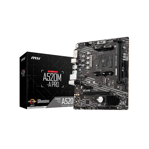 Motherboard Am4 Msi A520m-a Pro Box M-atx Ddr4  