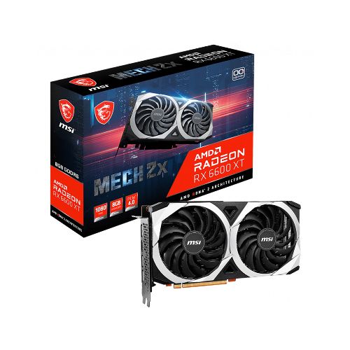 Placa De Video Amd Msi Radeon Rx 6600 Xt Mech 2x 8gb Gddr6  