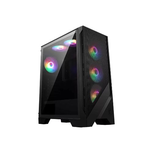 Gabinete Gamer Msi Mag Forge 120a Airflow Negro Sin Fuente  