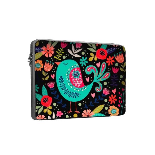 Funda Notebook Macbook Cdtek Neoprene Bird Negro 13.3 Pulg  