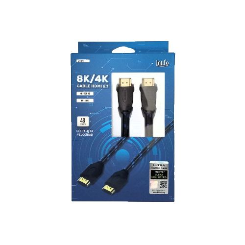 Cable Hdmi Int.co Lhdmi-2.1-2m 2m V2.1 Soporta 8k  