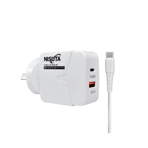 Cargador Celular Nisuta Nsfu53uqpc 1 C Pd Port 1 Usb A Cable C  