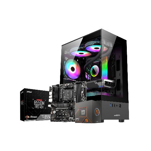 Pc Amd Ryzen 5 5600gt 500gb Ssd 16gb Ram H10 500w  