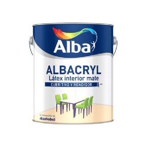 Pintura Para Interior Látex Mate Albacryl 10 L