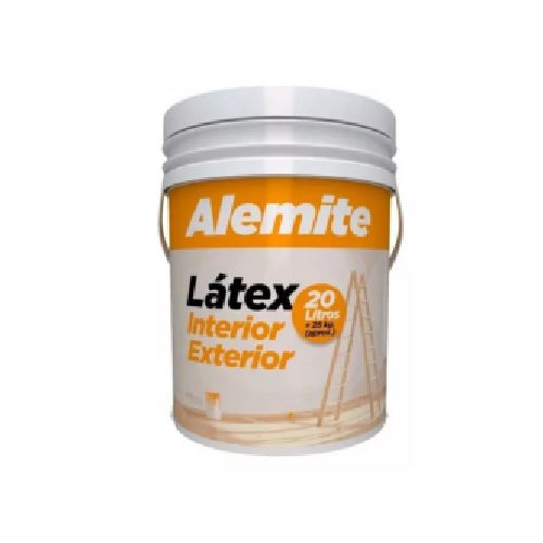 Pintura Para Interior/Exterior Látex Alemite 20 L