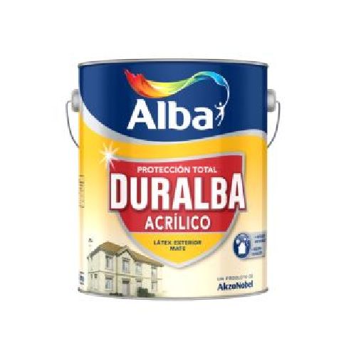 Pintura Para Exterior Látex Blanco Acrílico Duralba 10 L