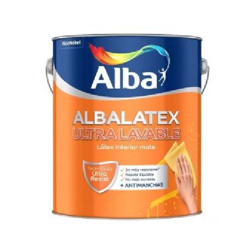 Pintura Para Interior Látex Ultra Lavable Mate Albalatex 4 L