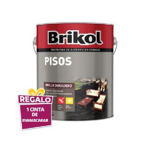 Pintura Impregnante Para Pisos Traslúcido Brikol 1 L