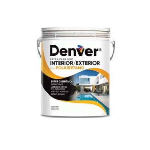 Pintura Para Interior/Exterior Látex con Poliuretano Denver 4 L