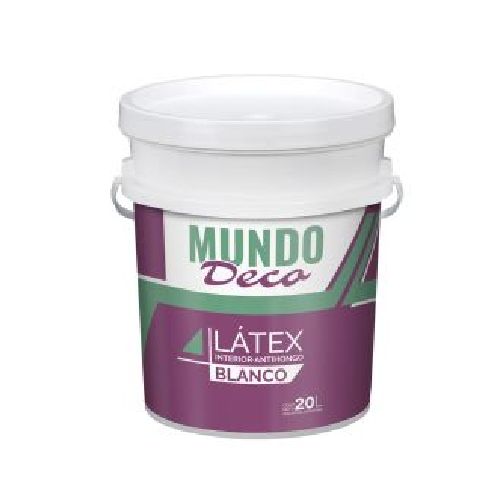 Latex Interior Pintura Mate Mundo Deco 20 L – Blanco