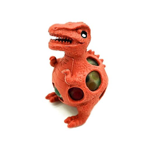 Muñeco Dinosaurio Squishy T-Rex Naranja Apretable Original