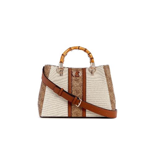 Cartera Guess Satchel Kerima Latte - Style Store | Experience is the new luxury