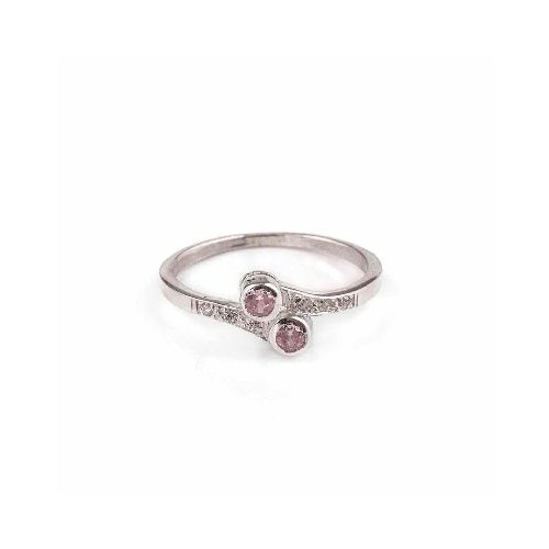 Anillo Carmín de Plata 925 Venecia con Cristal Rosa - Style Store | Experience is the new luxury