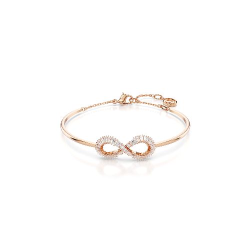 Pulsera Swarovski Hyperbola Infinity Blanco con baño tono oro rosa - Style Store | Experience is the new luxury