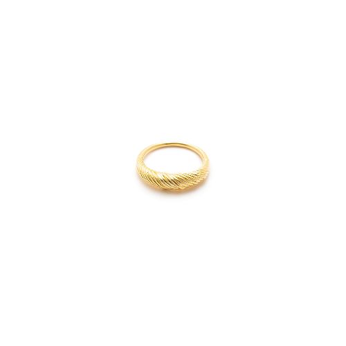 Anillo Carmín Waves de Plata 925 con Baño Dorado - Style Store | Experience is the new luxury