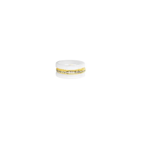 Anillo Carmín Nube Trio de Plata Dorado - Style Store | Experience is the new luxury