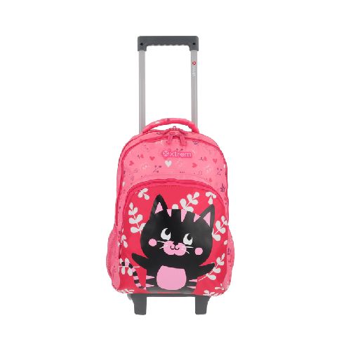 Mochila con carro primer grado Xtrem Lincoln Pink Cat