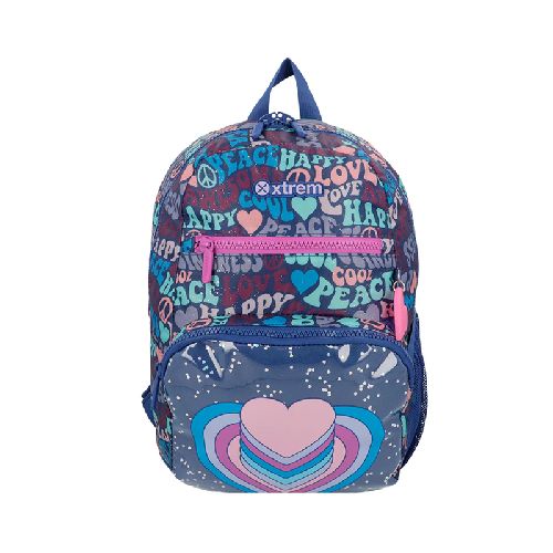 Mochila primaria Xtrem bolt corazon azul 151063-A442