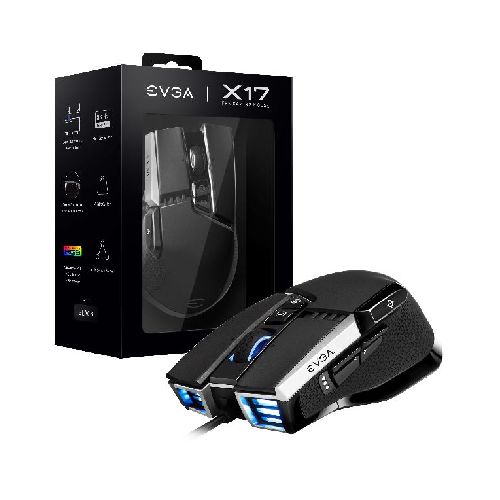 MOUSE EVGA X17 GAMING MOUSE WIRED BLACK  evga