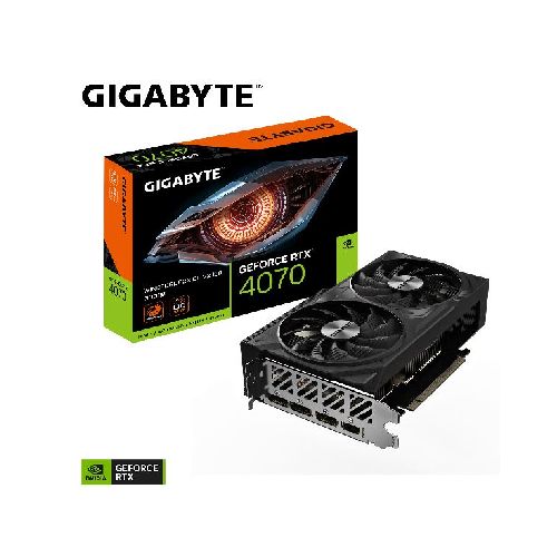 PLACA DE VIDEO GEFORCE RTX 4070 12GB GIGABYTE WINDFORCE 2X OC V2  nvidia