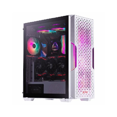 GABINETE ADATA XPG GAMING STARKER AIR TG MID TOWER WHITE  xpg