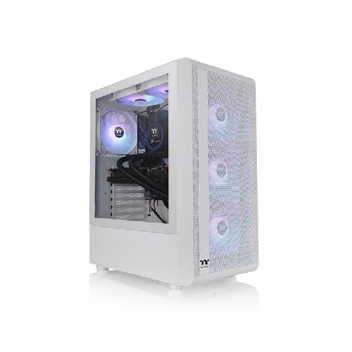 GABINETE THERMALTAKE S200 TG 4 FAN ARGB SNOW WHITE  thermaltake