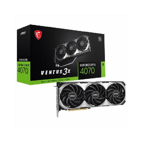 PLACA DE VIDEO GEFORCE RTX 4070 12GB MSI VENTUS 3X E1 OC  nvidia