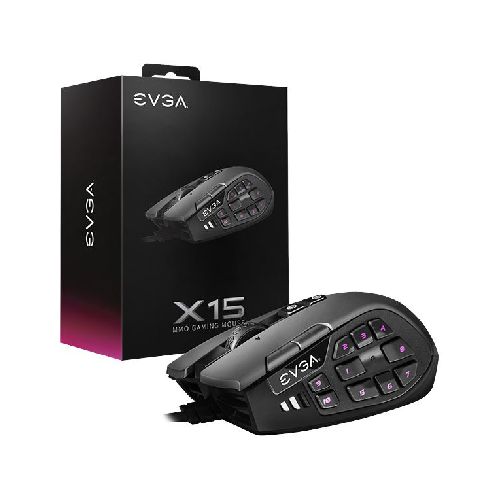 MOUSE GAMER EVGA X15 WIRED BLACK  evga