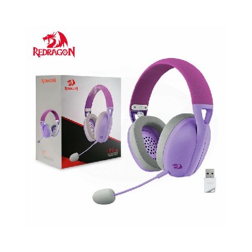 AURICULAR REDRAGON WIRELESS H848 IRE PRO WHITE/PURPLE  redragon