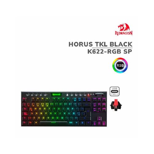 TECLADO REDRAGON K622 HORUS RGB TKL ESPAÑOL  redragon