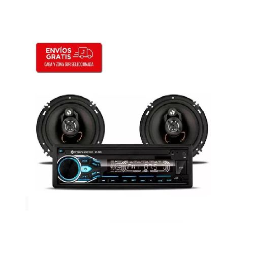 Combo Autoestereo + Parlante Stromberg SC-7001 Usb/Aux/Bt 25W X 4