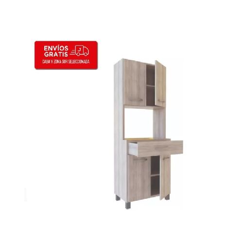 Aparador Kit De Cocina Orlandi Premium 60 Cm 4 Puertas 1 Cajón