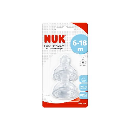 NUK TETINA X 2 FC PLUS 2M SILICONAS N0721265