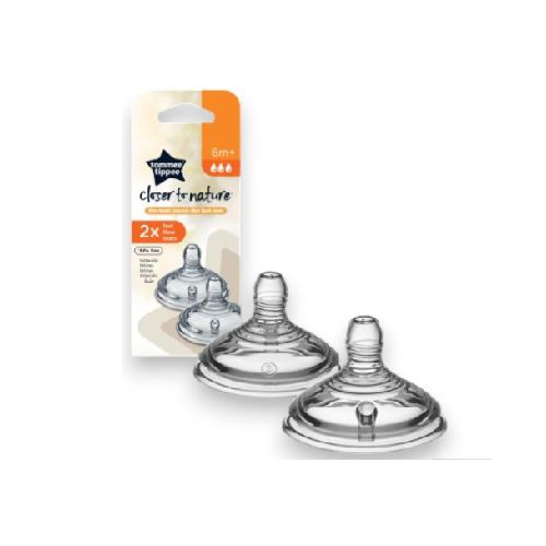 TOMMEE TIPPEE TETINAS +6 FLUJO RAPIDO 2 PK