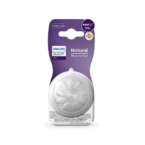 AVENT TETINA NATURAL RESPONSE FLUJO LENTO X 2 UNIDADES 1M+ SCY 963/02