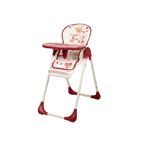 BABYONE SILLA DE COMER BRUNCH ROJA OSO EN MOTO