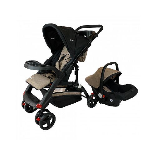 PRIORI COCHE TRAVEL SYSTEM MR STICK NEGRO BEIGE