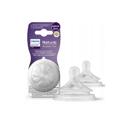 AVENT TETINA NATURAL RESPONSE FLUJO RAPIDO X 2 UNIDADES 6M+ SCY 965/02