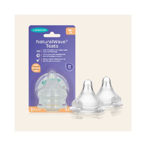 LANSINOH TETINAS NATURAL WAVE FLUJO MEDIO X 2 UNIDADES 71026