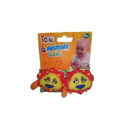 I CUTE ANIMAL MEDIAS CON SONAJERO Q LION QT70014 +0M