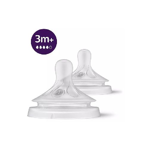 AVENT TETINA NATURAL RESPONSE FLUJO RAPIDO 3M+ X 2 UNIDADES 964/02