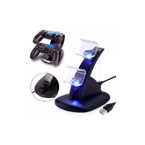 SOPORTE BASE CARGADOR P/JOYSTICK PS4 DINAX DXBA2CAJ