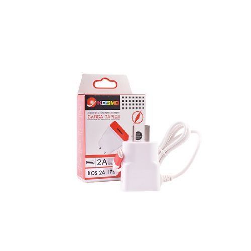 CARGADOR 220V USB + MICRO USB 2 EN 1 KOSMO 2A