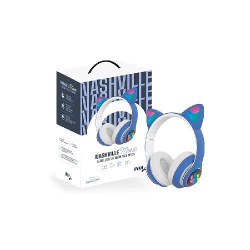 AURICULARES VINCHA BLUETOOTH NASHVILLE MUSIC UVAH GATITO ( C )